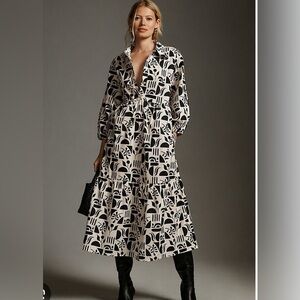 The Bettina Tiered Shirt Dress by Maeve